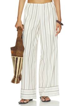 Stone Cold Fox - x REVOLVE Women's Elastic Waist Wide-Leg Palazzo Pants Brown