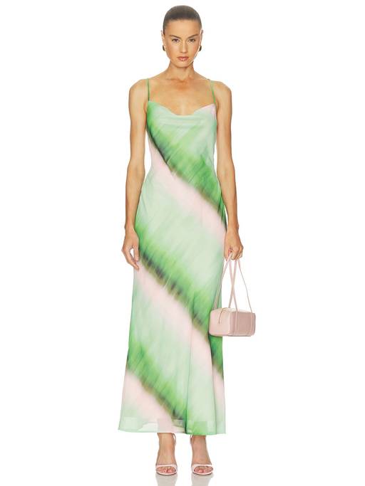 Buy SEVEN WONDERS Biancha Women's Cowl Cross Back Maxi Dress Green (L) Online