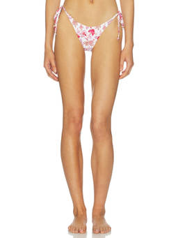 Seafolly - Summer Chintz Women's Tie-Side Rio Bikini Bottom Off White