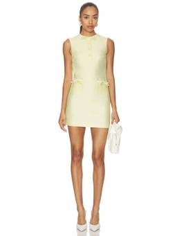 self-portrait - Taffeta Bow Women's Sleeveless Mini Dress Yellow