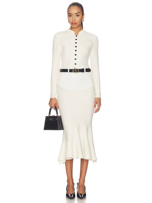 self portrait cream knit midi dress Buy self-portrait Denim Insert Women's Belted (L) Online champagne beaded gown