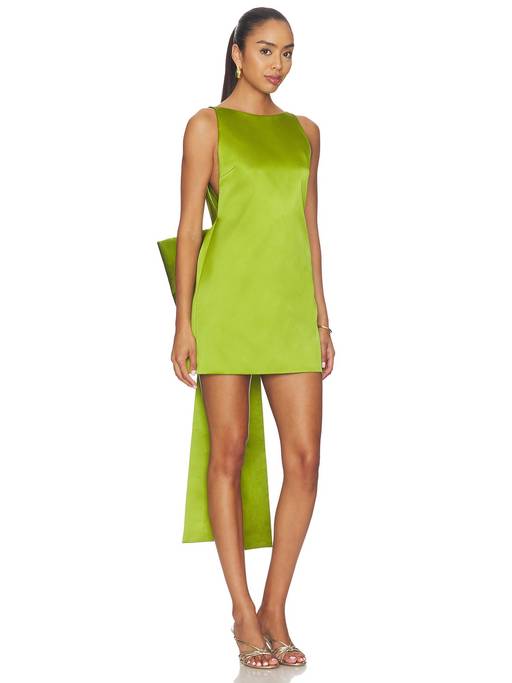 self portrait green satin dress Buy self-portrait Bow Women's Sleeveless Open Back Mini (US 0/ UK 4) Online CSIT_Verde