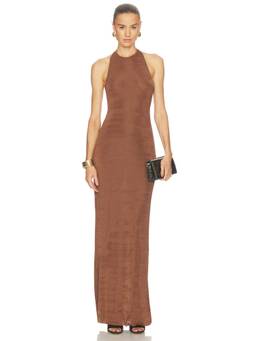 SER.O.YA - Dove Women's Sleeveless Racerback Maxi Dress Brown