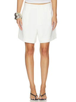 SER.O.YA - Delara Women's Tailored Stretch Shorts White