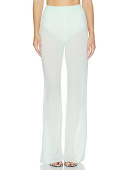 SER.O.YA - Mave Women's Elastic Waist Wide-Leg Palazzo Pants Spearmint