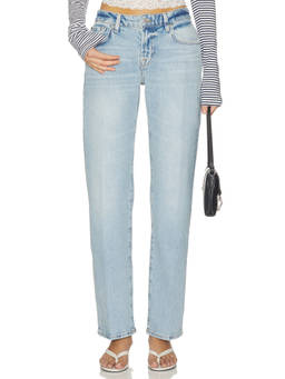 7 For All Mankind - Calie Women's Mid-Waist Stretch Straight-Leg Jeans Blue