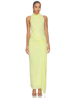 Significant Other - Drue Women's Sleeveless Waist Tie Maxi Dress Yellow