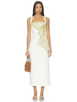 Significant Other - Mckenzie Women's Rope Detail Halter Neck Midi Dress Beige