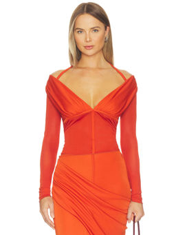 Significant Other - Jolie Women's Off Shoulder Full Sleeves Top Terracotta