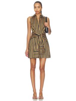 Simon Miller - Inna Women's Sleeveless Poplin Shirt Mini Dress Black