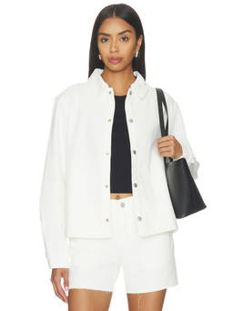 Still Here - Coach Women's Button-Down Denim Jacket Milk