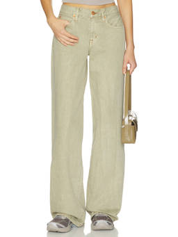 SLVRLAKE - Mica Women's Mid Waist Wide Leg Jeans Sand Dune