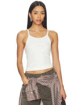 SLVRLAKE - Fitted Rib Women's Sleeveless Tank Top Natural White