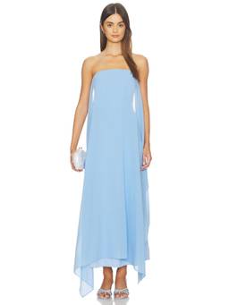 Solid & Striped - Indira Women's Strapless Cut-Out Maxi Dress Blue