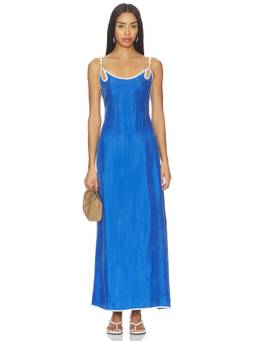 Sancia - Hayes Women's Strappy Crisscross Back Maxi Dress Blue