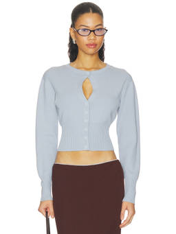 Sovere - Alani Women's Button-Front Knit Cardigan Blue