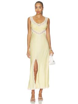 SPELL - Vina Lace Women's Sleeveless Slip Maxi Dress Buttermilk