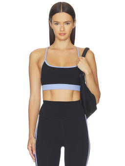 Splits59 - Emerson Airweight Women's Stretch Racerback Sports Bra Black & Purple