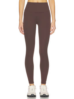 Splits59 - Bianca Women's High-Waist 7/8 Leggings Dark Chocolate & White