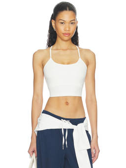 Splits59 - Airweight Women's Built-In Shelf Bra Crop Sports Bra White