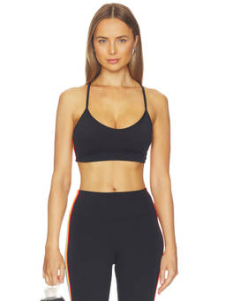 Spiritual Gangster - Kaia Women's Lightweight T-Strap Sports Bra Black