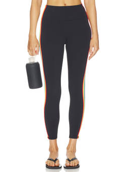 Spiritual Gangster - Infinity Women's 7/8 High-Waist Stretch Leggings Black
