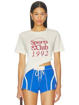 Sunny Somewhere - Sports Club 1992 Women's Graphic Print Crew Neck T-Shirt Off White