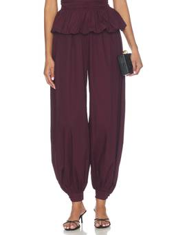 ROTATE - Balloon Pleated Women's High-Waist Culottes Wine