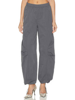 ROTATE - Crispy Women's Pull-On Drawstring Ripstop Trackpants Grey