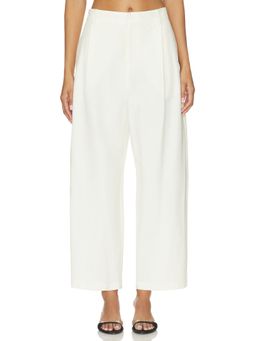 The Sei - Pintuck Women's Pleated Wide-Leg Trousers Cream