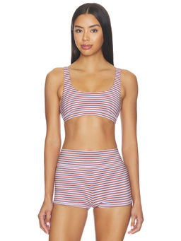 THE UPSIDE - Miami Scoop Neck Women's Removable Pads Cropped Sports Bra Multi-Color