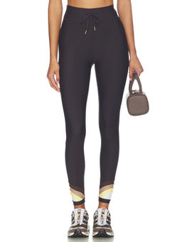 THE UPSIDE - Kefi Women's Stretch Drawstring Midi Leggings Oyster