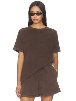 THE UPSIDE - Soho Eva Women's Relaxed Crew Neck T-Shirt Cocoa
