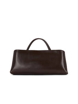 VERAFIED - Nappa Leather Clutch Shoulder Bag Brown
