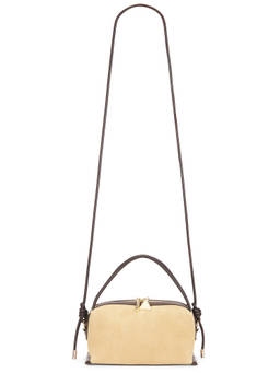 VERAFIED - Cafe Suede Mini Bag Gold
