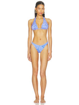 vitamin A - Cali Women's High Leg Pull-On Bikini Bottom Sea Fan