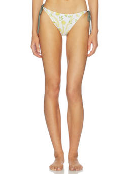 Verandah - Reversible Women's Side Tie String Bikini Bottoms Ivory
