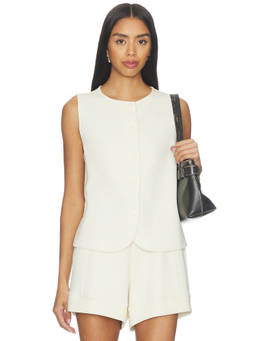 Varley - Josie Women's Button-Through Sleeveless Tank Top Pristine