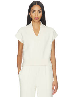 Varley - Gracee Women's V-Neck Cap Sleeve Top Off White