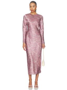 Veronica Beard - Gemma Women's Floral Print Long Sleeve Midi Dress Multi-Color