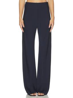 Veronica Beard - Braddock Women's Elastic Waist Wide-Leg Palazzo Pants Navy Blue