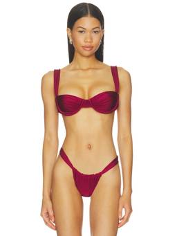 VDM - Margot Women's Reversible Underwire Bikini Top Merlot