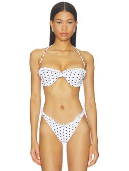 VDM - Polly Women's Reversible Underwire Halter Bikini Top Brown