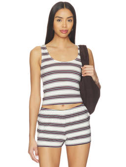 WeWoreWhat - Scoop Fitted Women's Sleeveless Jersey Tank Top Grey