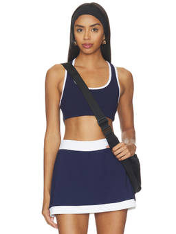 YEAR OF OURS - Sport Court Women's Racerback Pull On Sports Bra Navy Blue