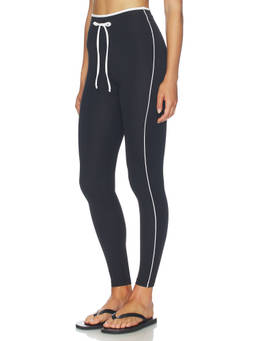 YEAR OF OURS - Sport Sprint Women's Drawstring Jersey Leggings Black