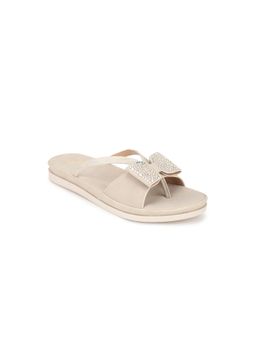 Marc Loire - Women Cream Coloured Embellished Sandals