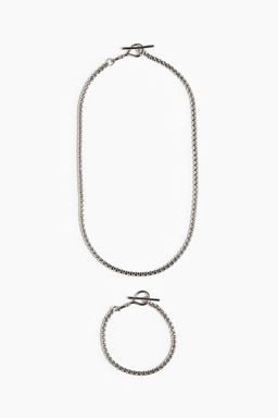 H&M - Men 2-Pack Necklace And Bracelet