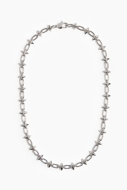 H&M - Men Silver Spike-Detail Necklace