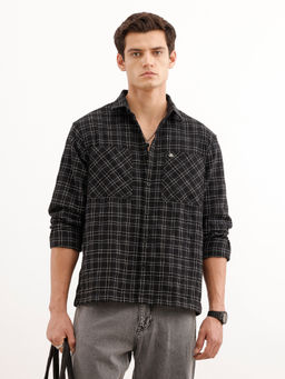 WROGN - Comfort Fit Check Double Pocket Shirt